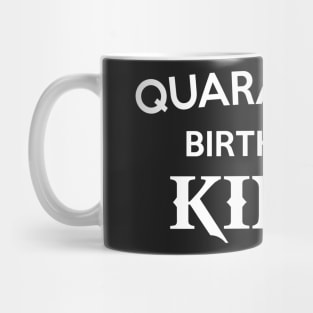 Men's Quarantine Birthday Shirt - Quarantine Birthday King T-shirt - Self Isolation Birthday Party Tee - Grey Raglan Shirt - Gift for Him Mug